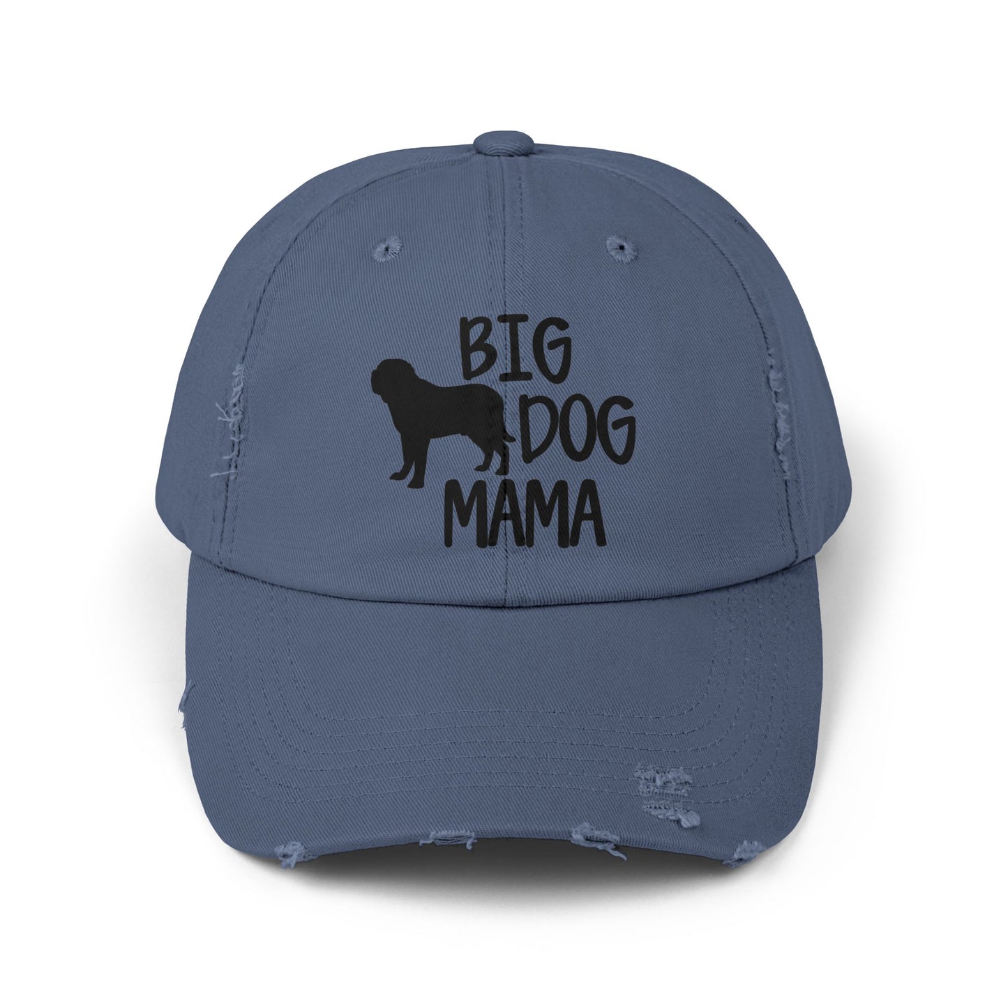 Big Dog Mama Unisex Distressed Cap - Perfect Gift for Dog Lovers Scotland Blue One size