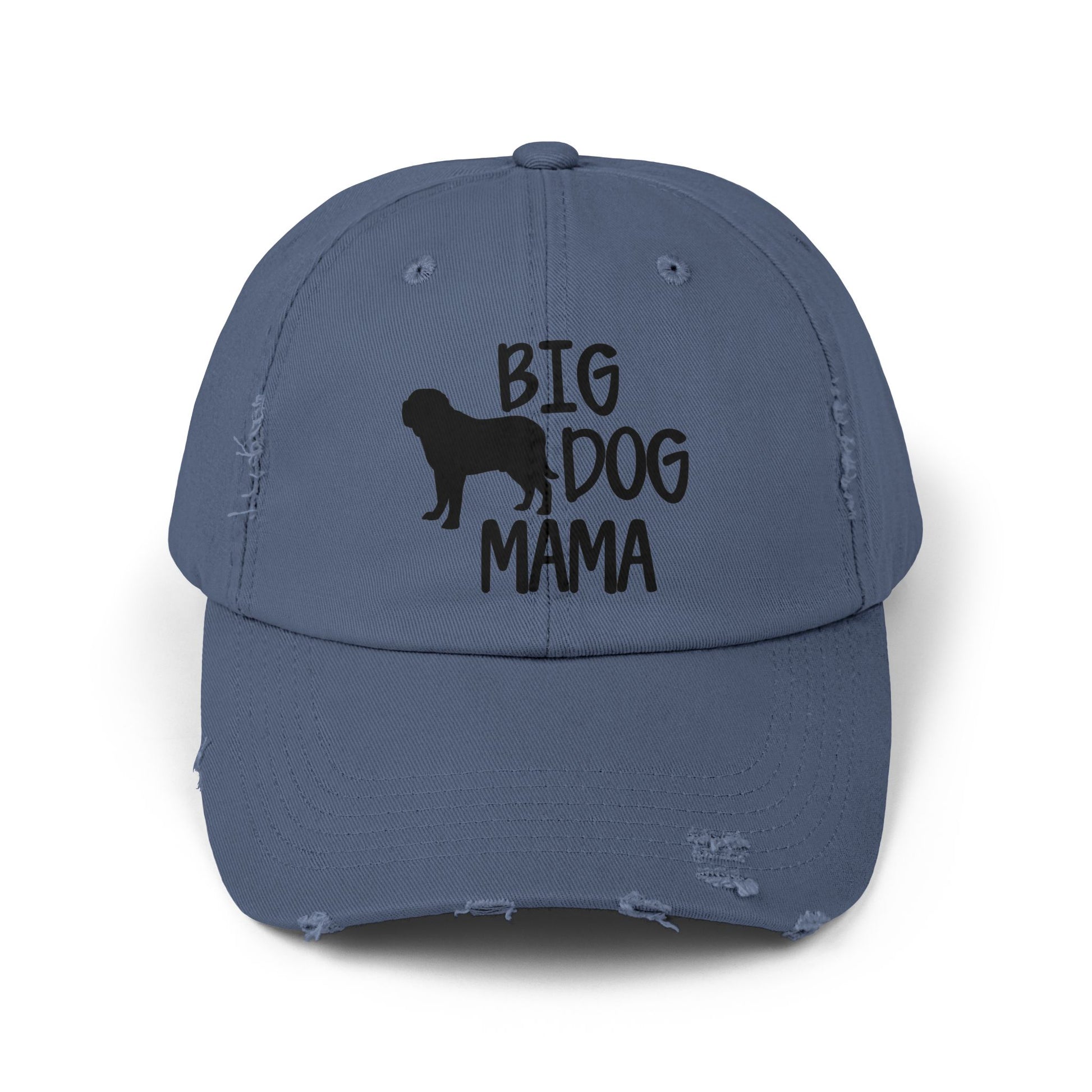 Big Dog Mama Unisex Distressed Cap - Perfect Gift for Dog Lovers Scotland Blue One size