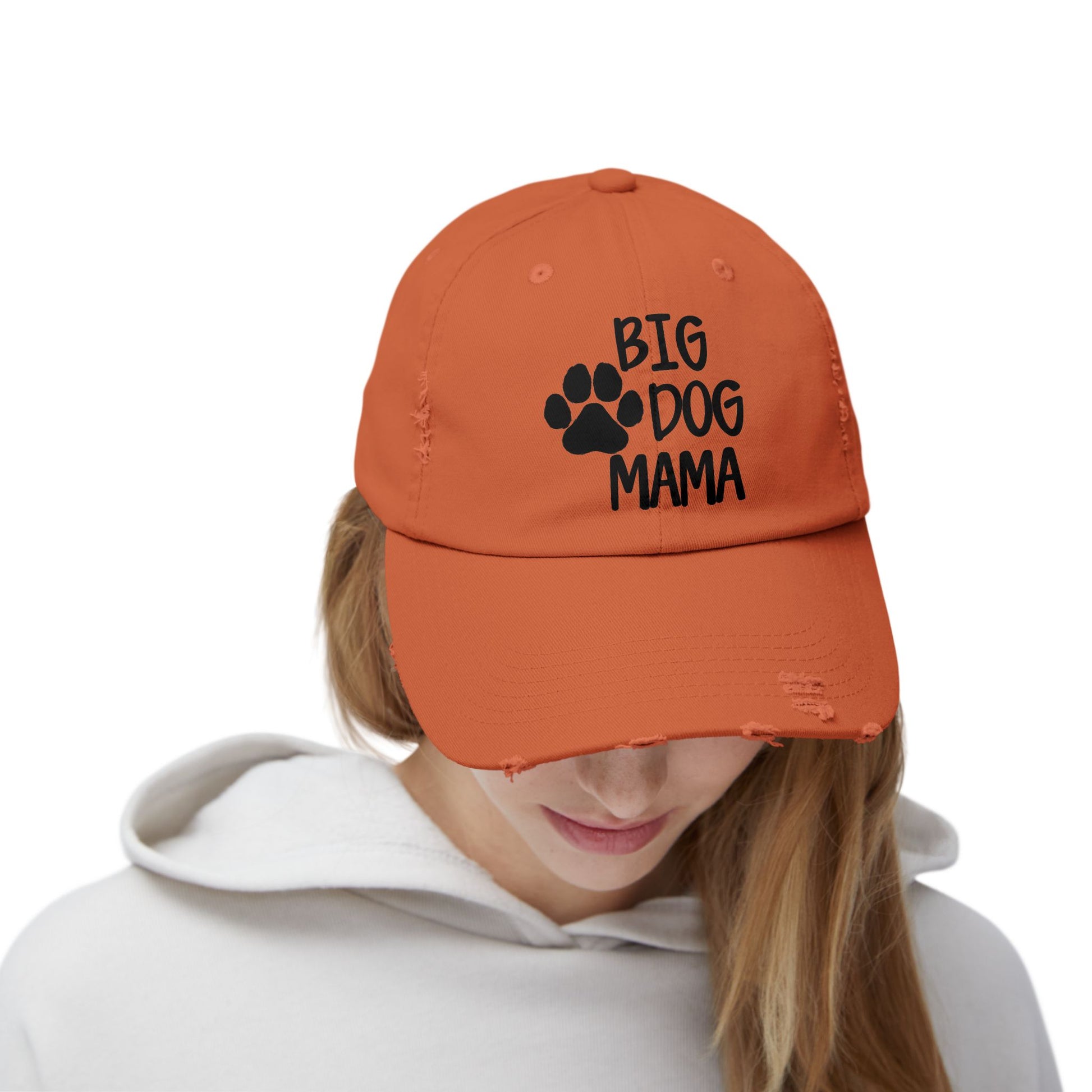 Big Dog Mama Distressed Cap - Unisex Dog Lover Hat