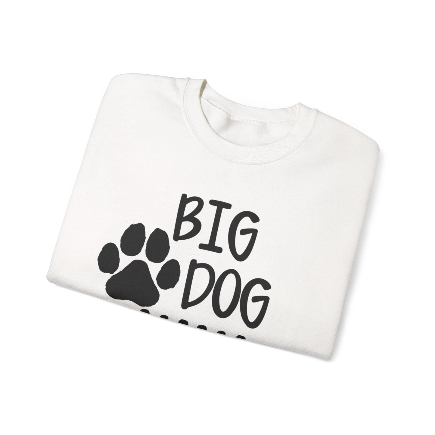 Big Dog Mama Paw Unisex Heavy Blend™ Crewneck Sweatshirt