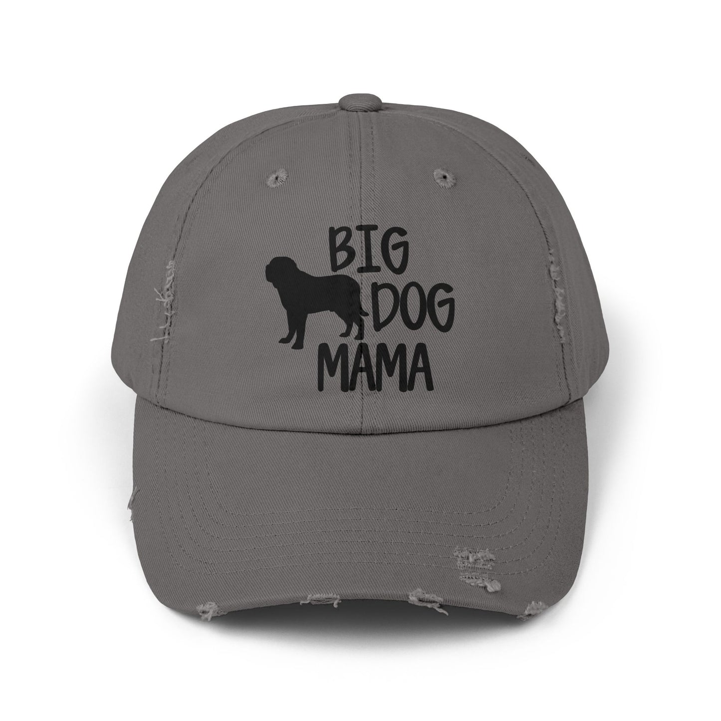 Big Dog Mama Unisex Distressed Cap - Perfect Gift for Dog Lovers Nickel One size