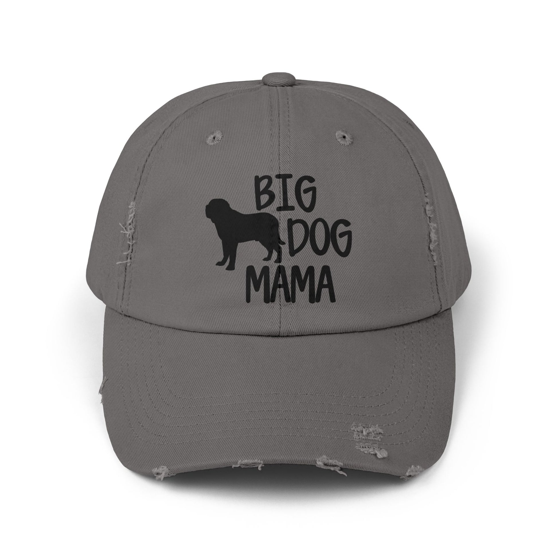 Big Dog Mama Unisex Distressed Cap - Perfect Gift for Dog Lovers Nickel One size