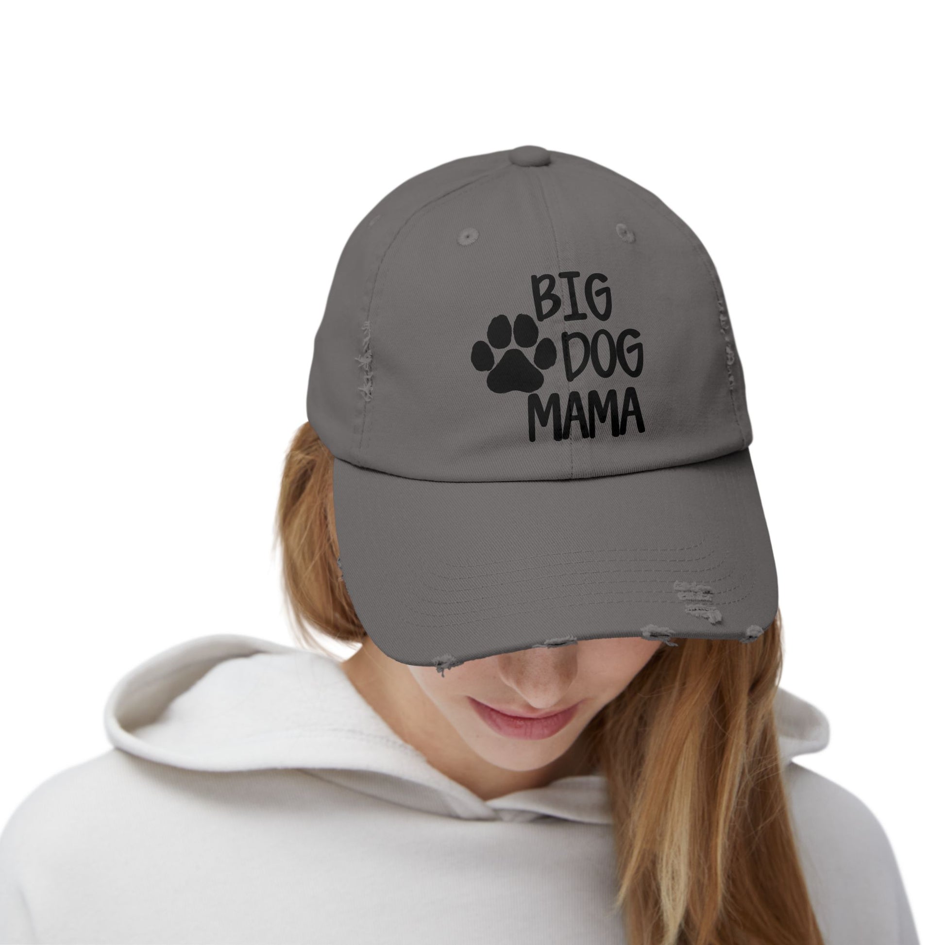 Big Dog Mama Distressed Cap - Unisex Dog Lover Hat