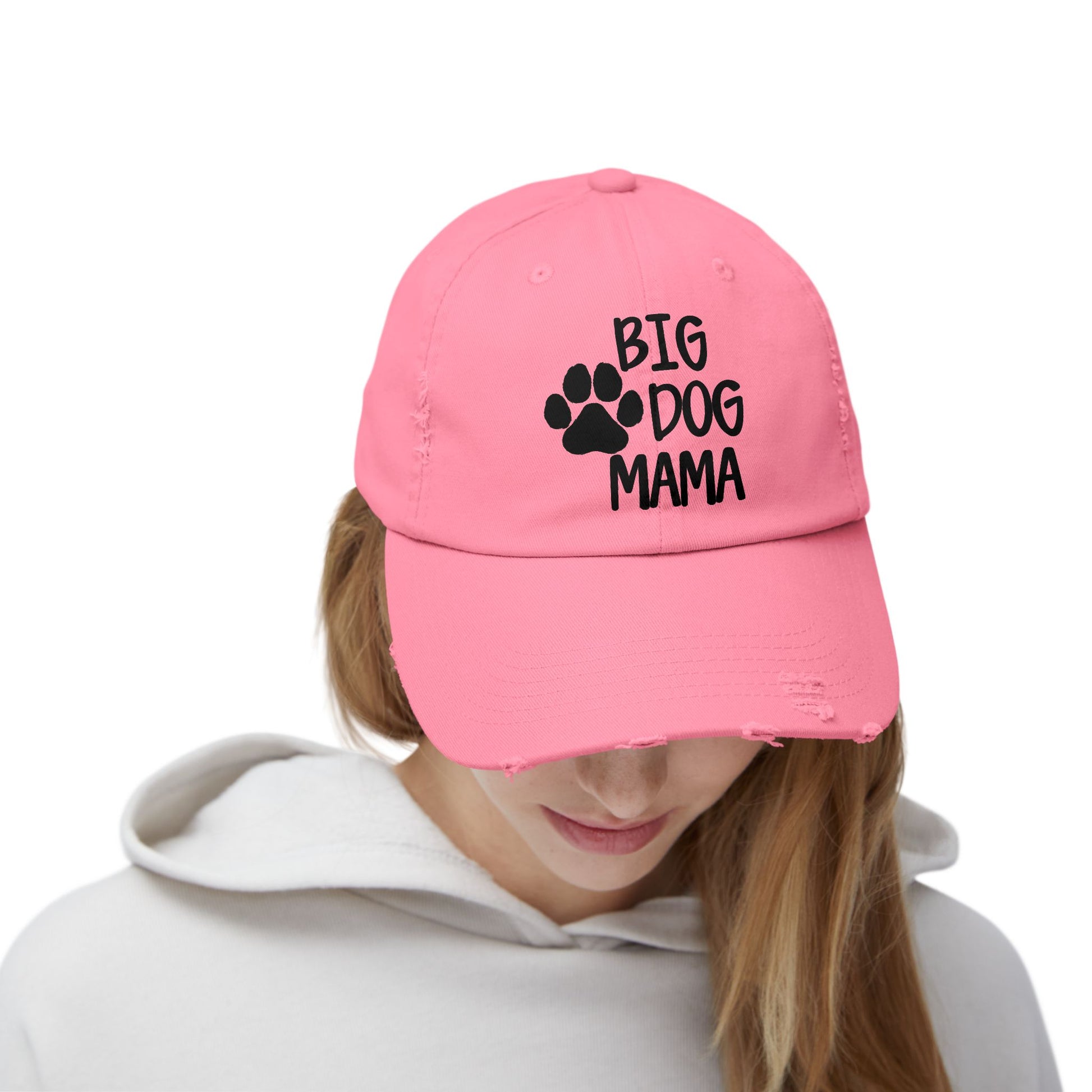 Big Dog Mama Distressed Cap - Unisex Dog Lover Hat