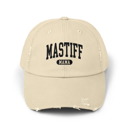 Mastiff Mama Distressed Cap Stone One size