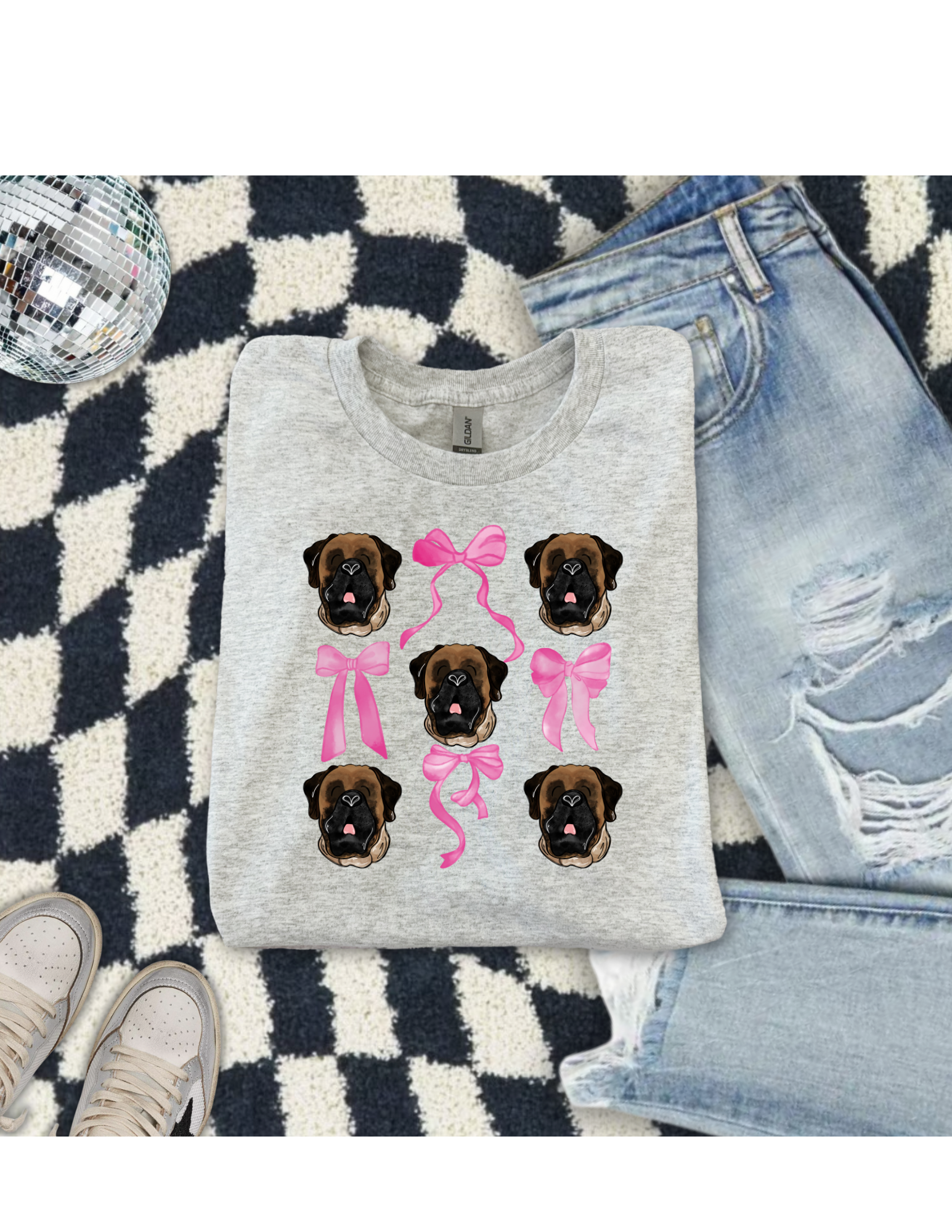 Mastiff Coquette Bows T Shirt/Sweatshirt