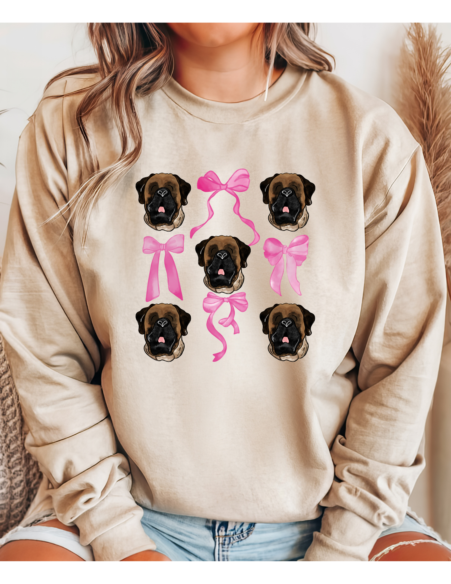 Mastiff Coquette Bows T Shirt/Sweatshirt