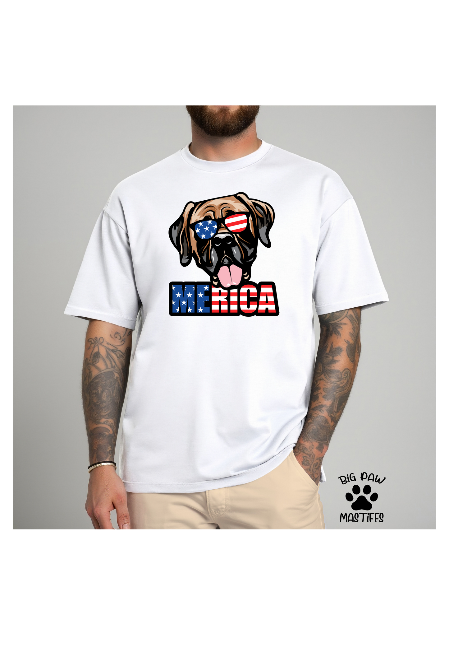 Merica Mastiff T-Shirt
