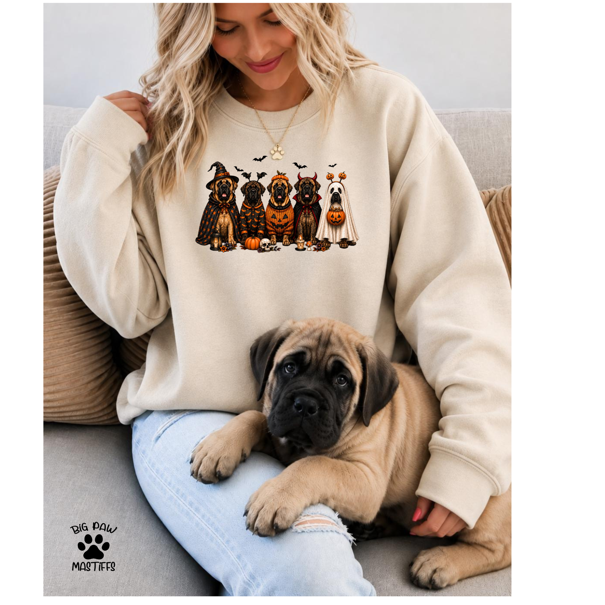 Mastiffs Dressed Up