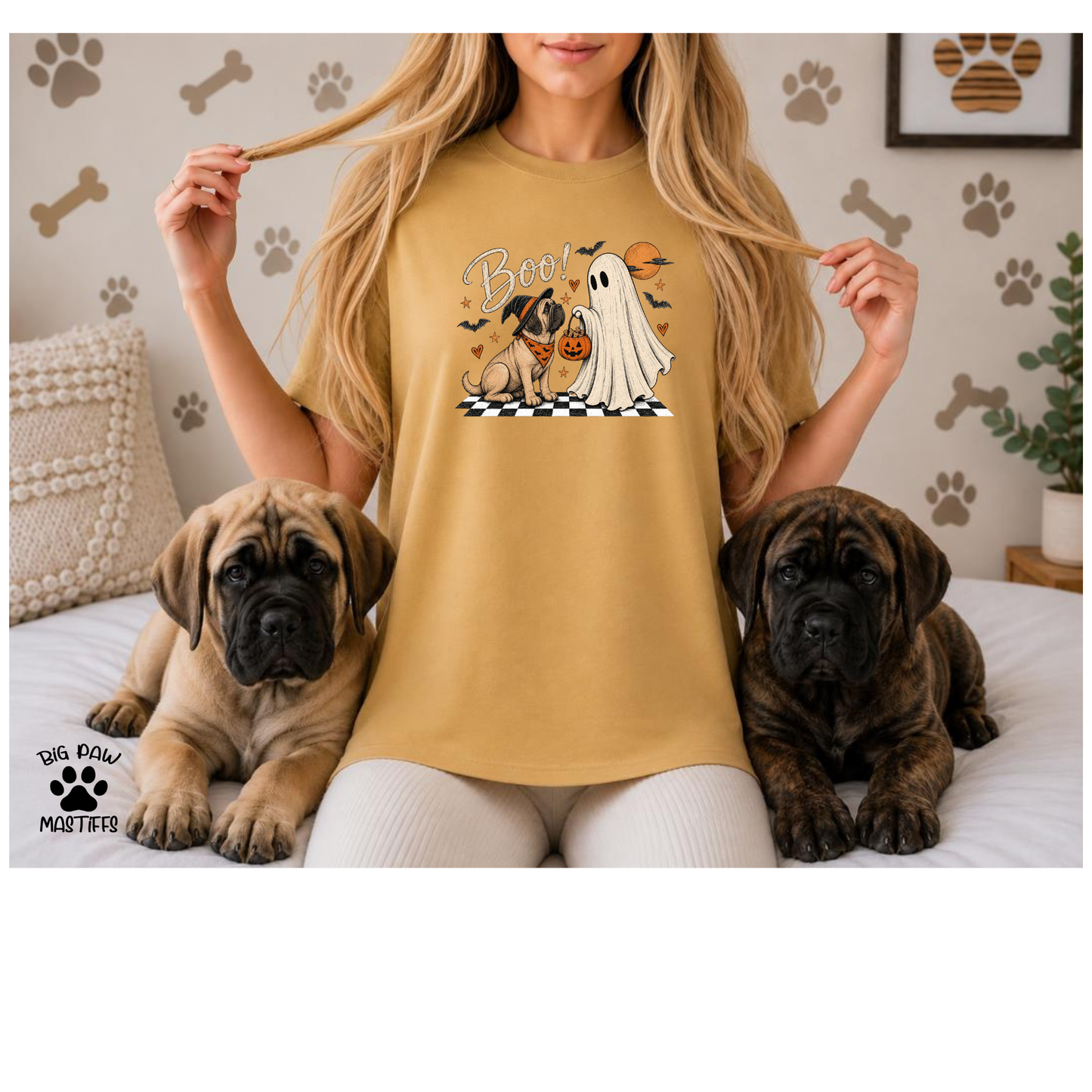 Boo! Mastiff & Ghost