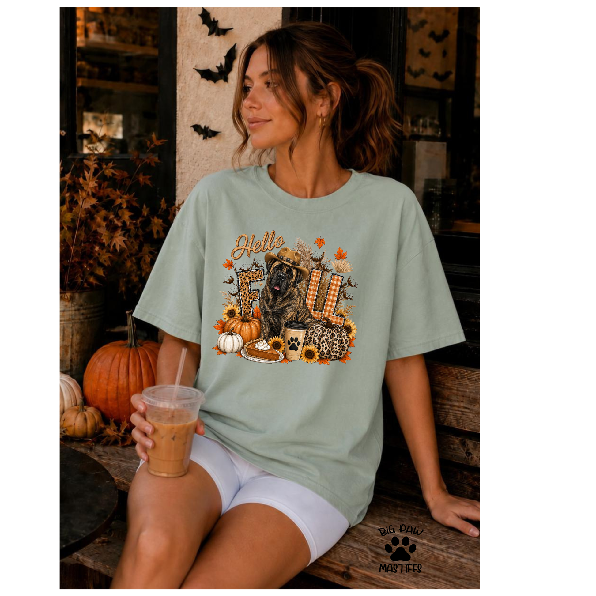 Mastiff Hello Fall T Shirt / Sweatshirt