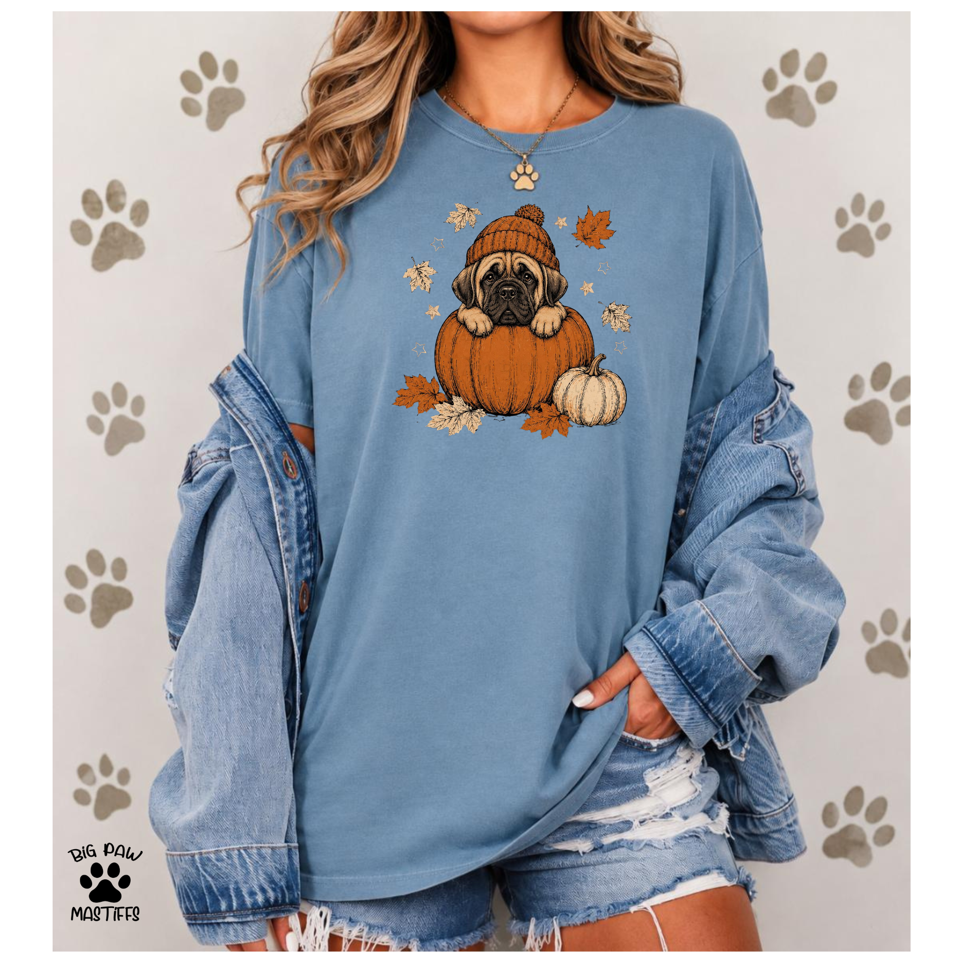 Mastiff In Pumpkin