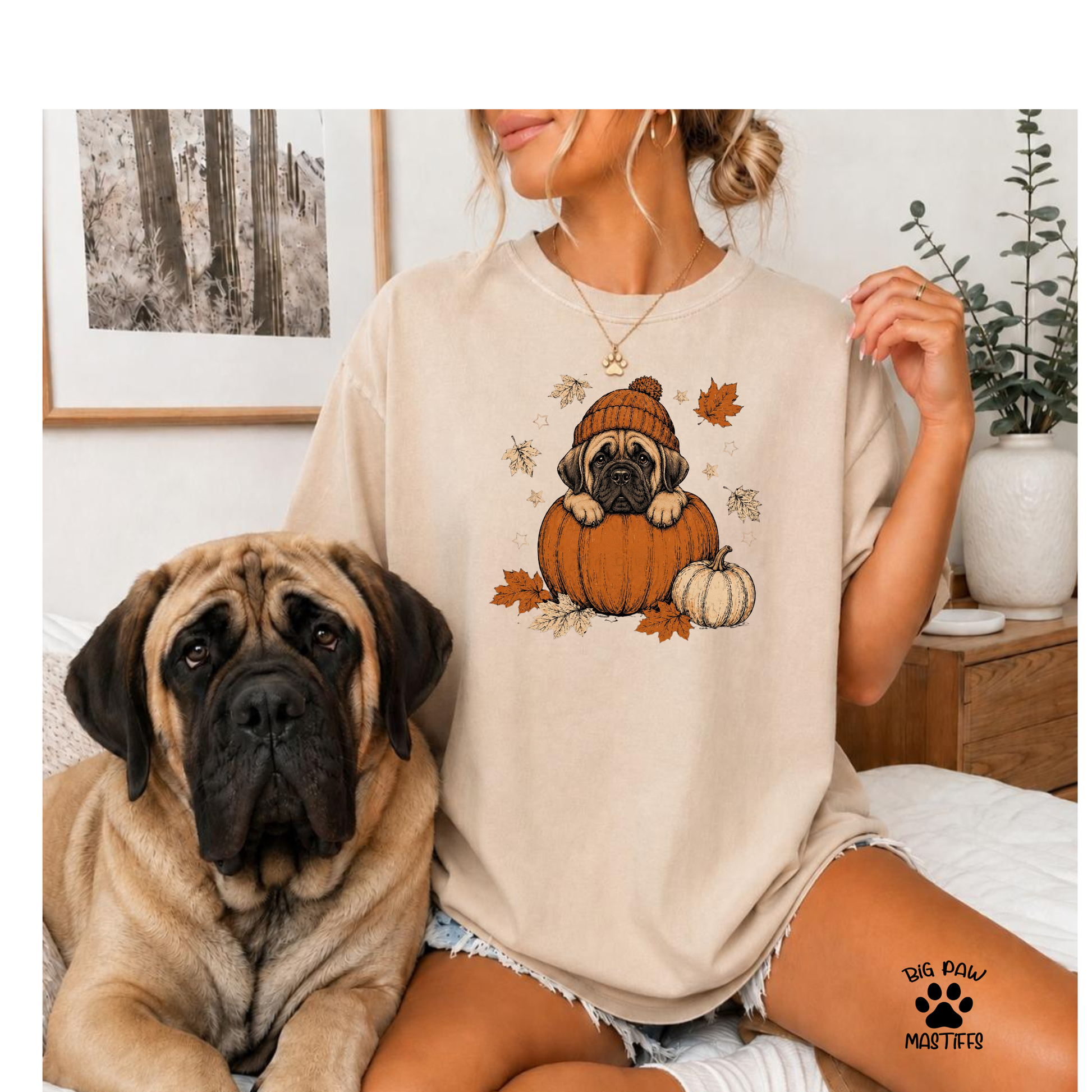 Mastiff In Pumpkin