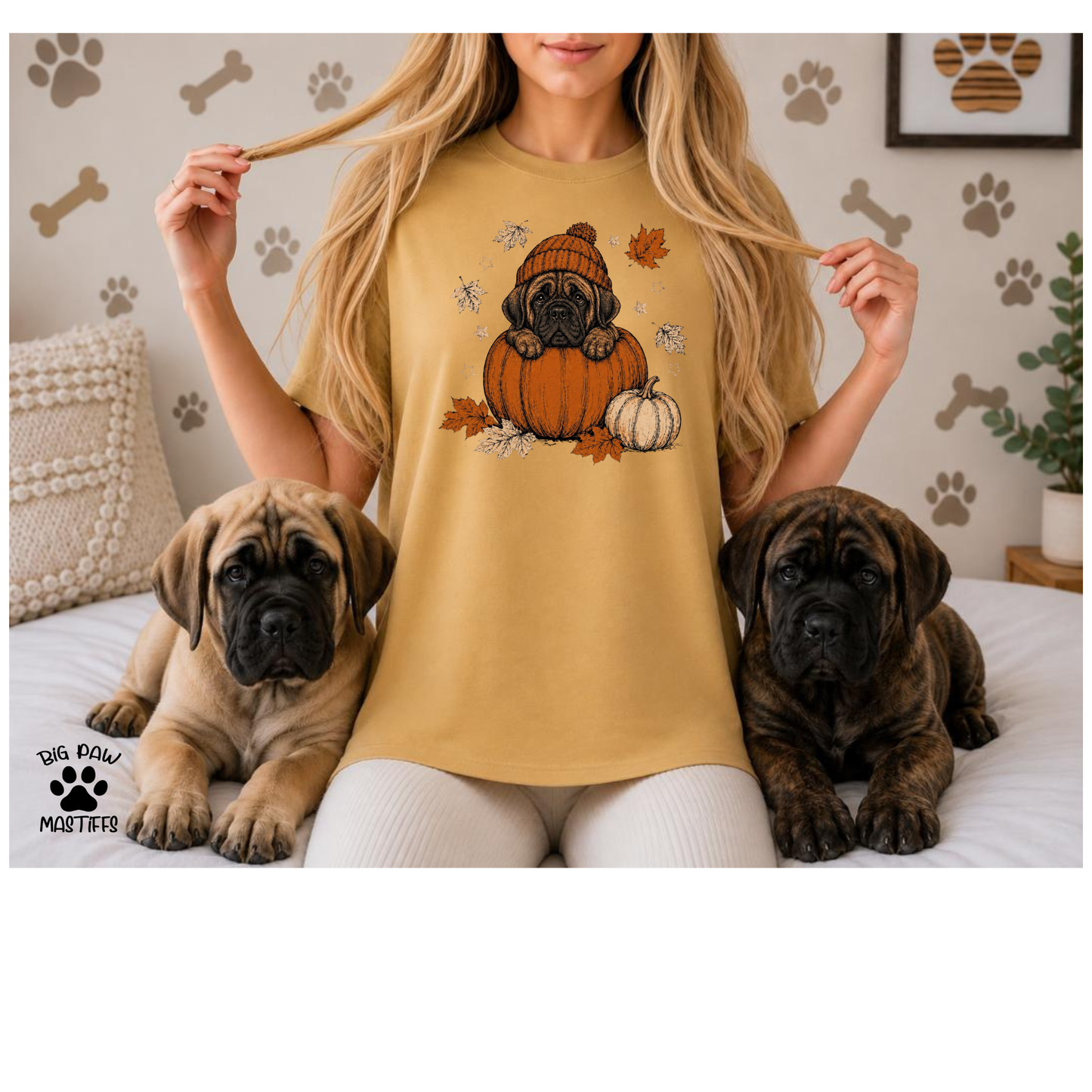 Mastiff In Pumpkin