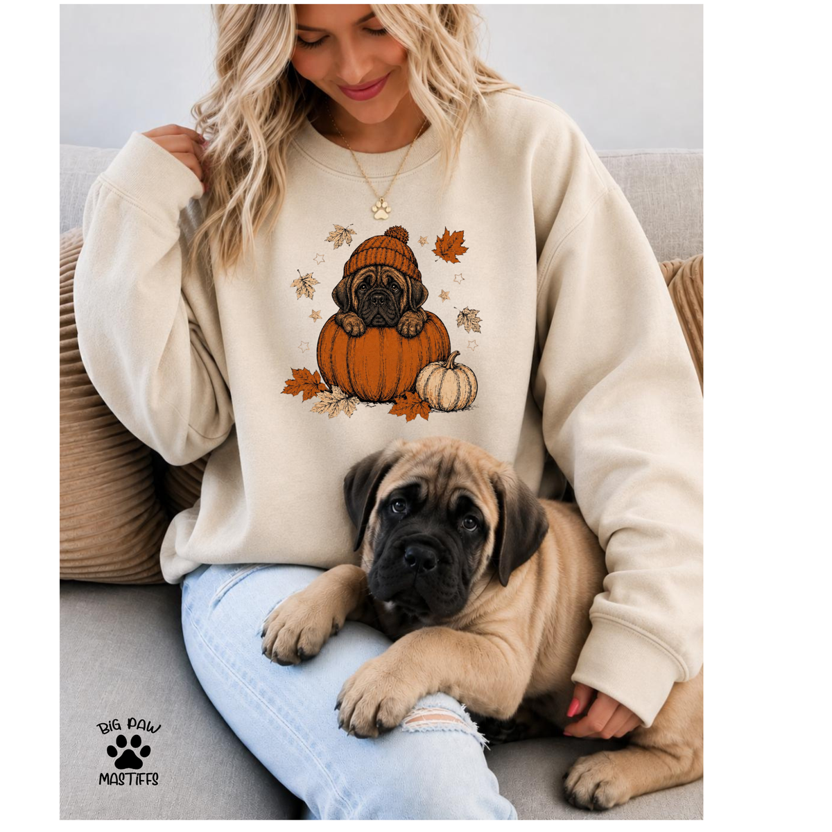 Mastiff In Pumpkin