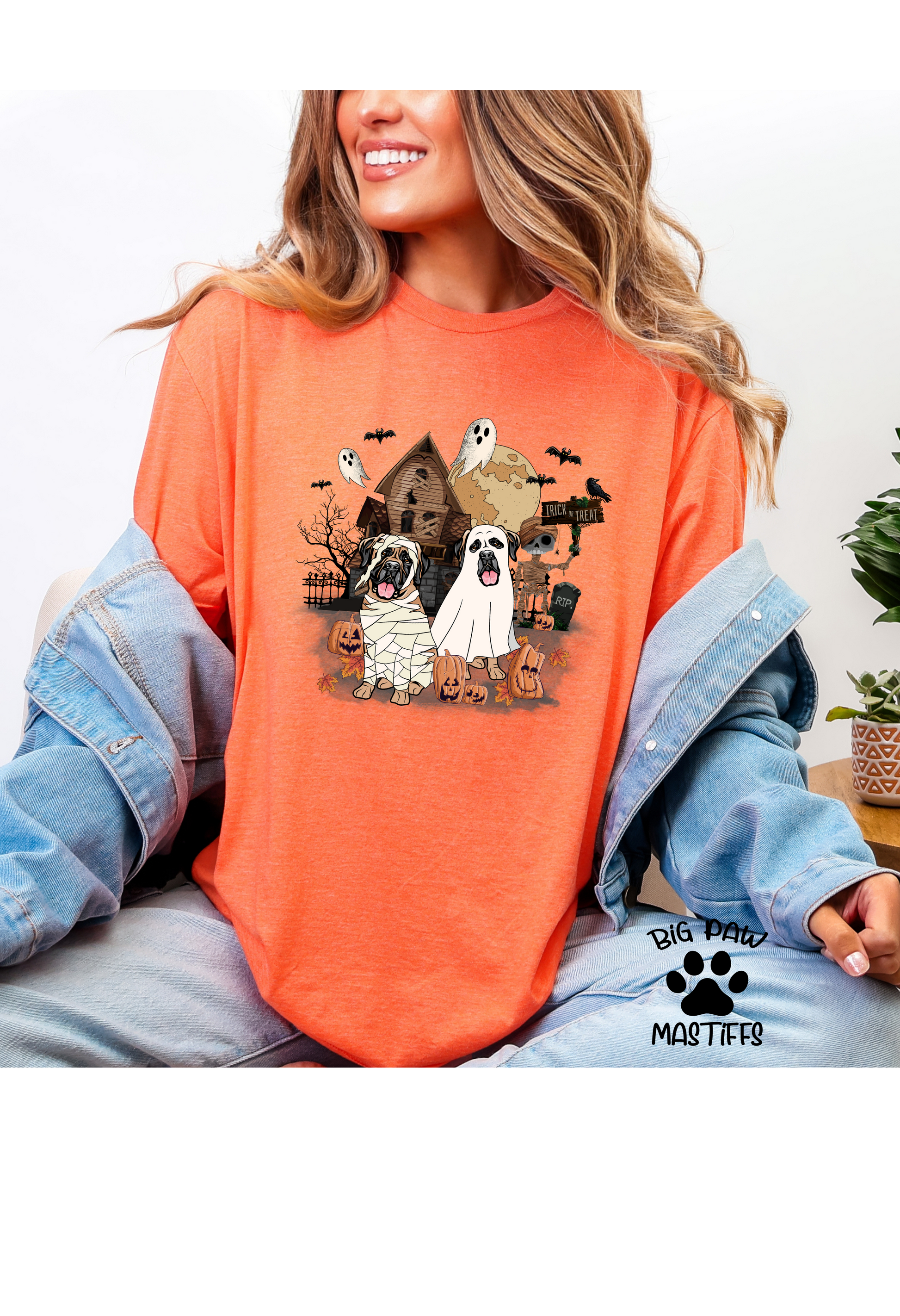 Mastiff Mummy & Ghost T Shirt/Sweatshirt