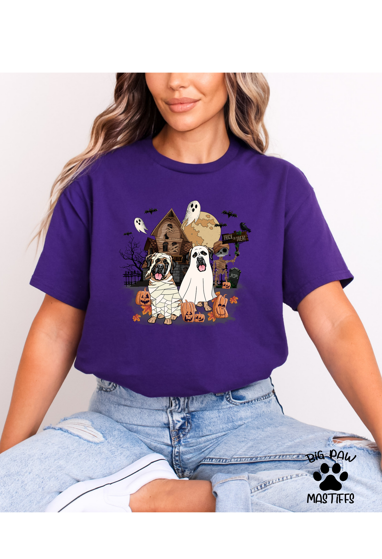 Mastiff Mummy & Ghost T Shirt/Sweatshirt