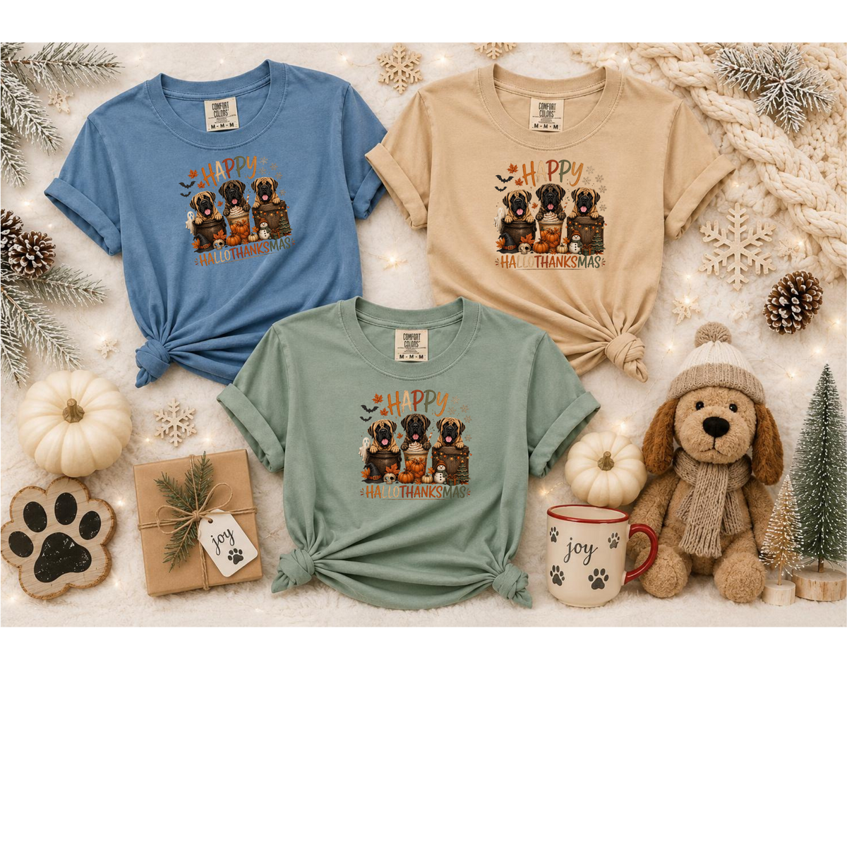 Hallothanksmas Mastiff T Shirt/Sweatshirt