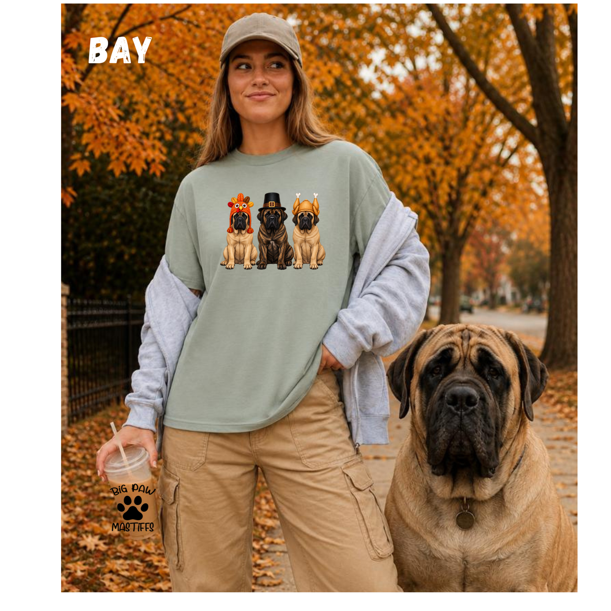Mastiff Thanksgiving Dress Up