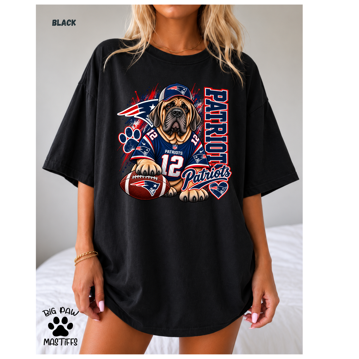 Mastiff Football #1  ANY TEAM / ANY BREED