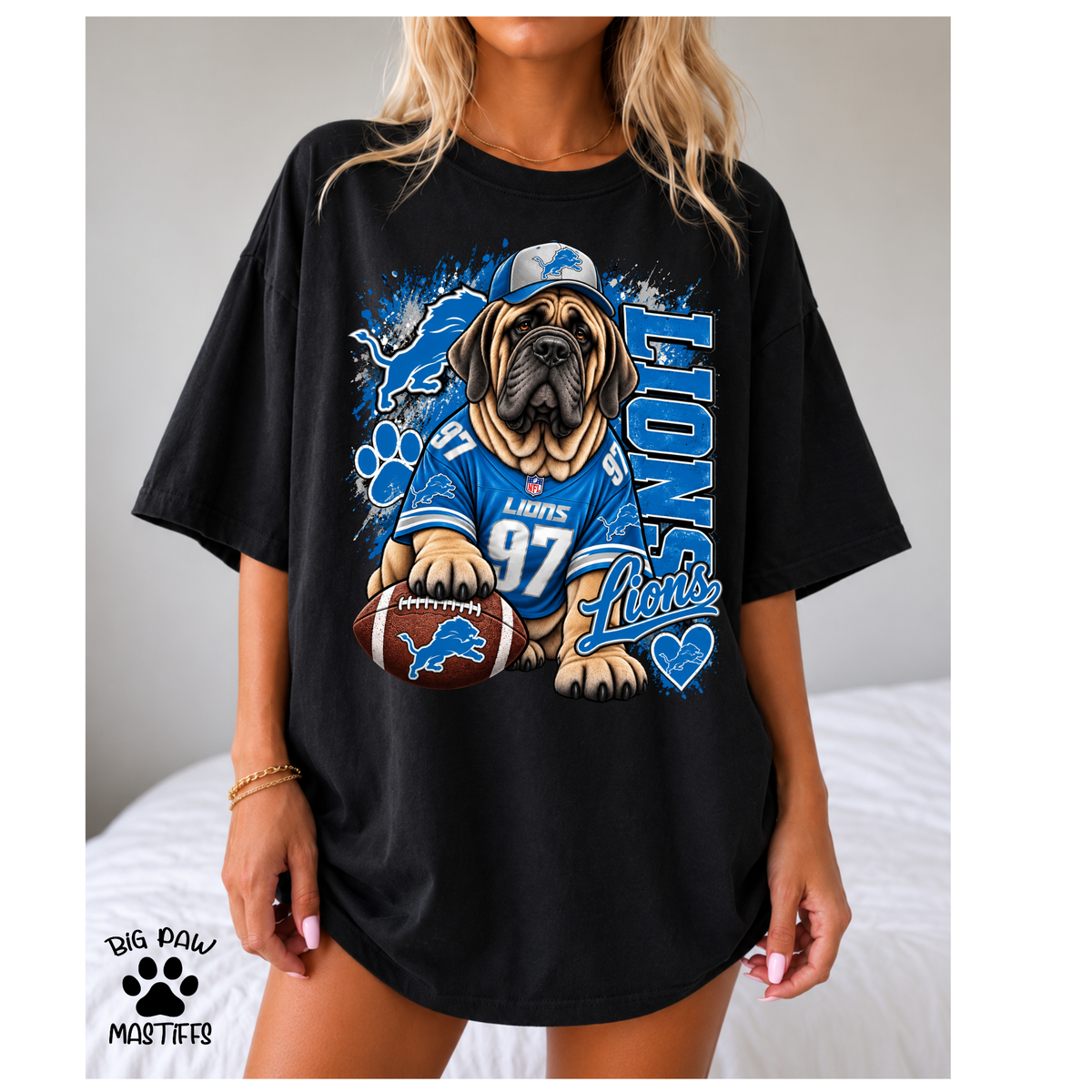 Mastiff Football #1  ANY TEAM / ANY BREED