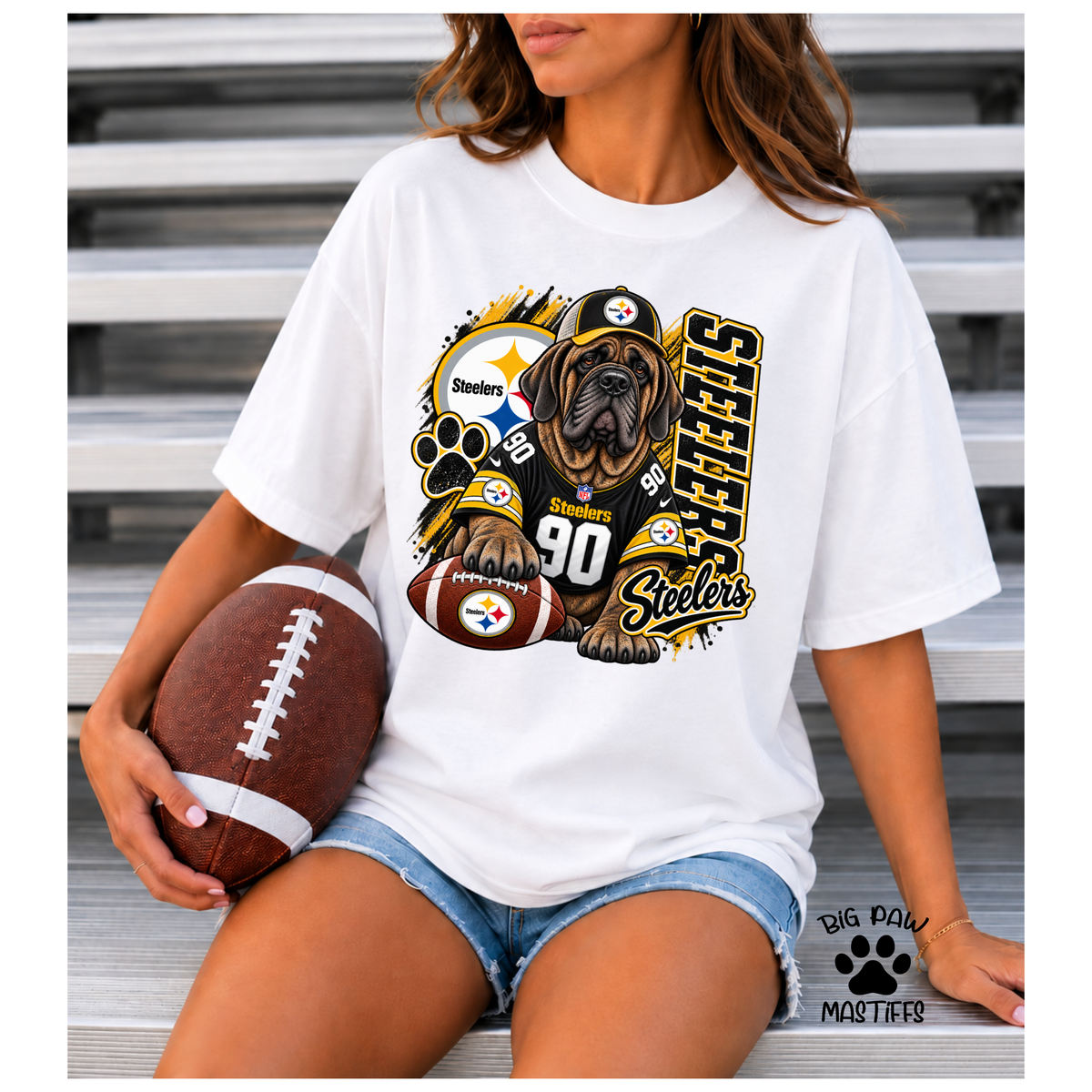 Mastiff Football #1  ANY TEAM / ANY BREED