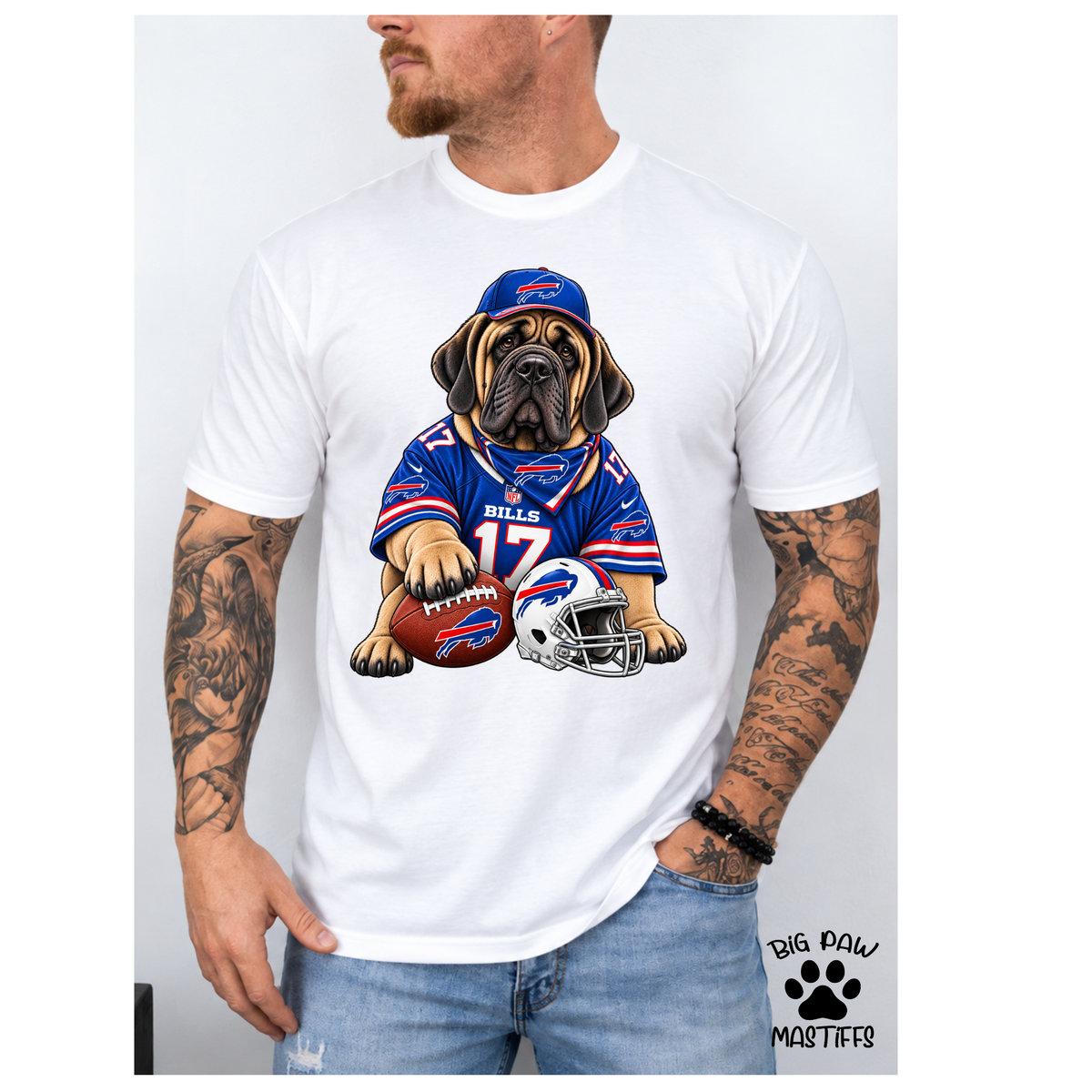 Mastiff Football #2 ANY TEAM / ANY BREED