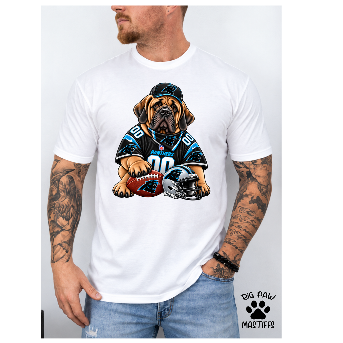 Mastiff Football #2 ANY TEAM / ANY BREED