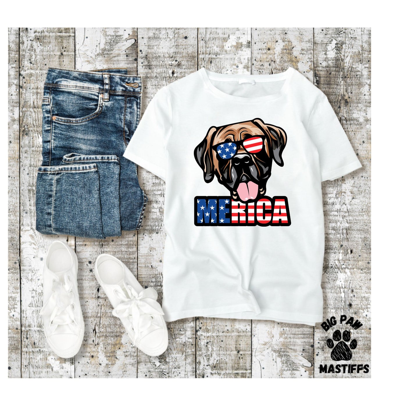 Merica Mastiff T-Shirt