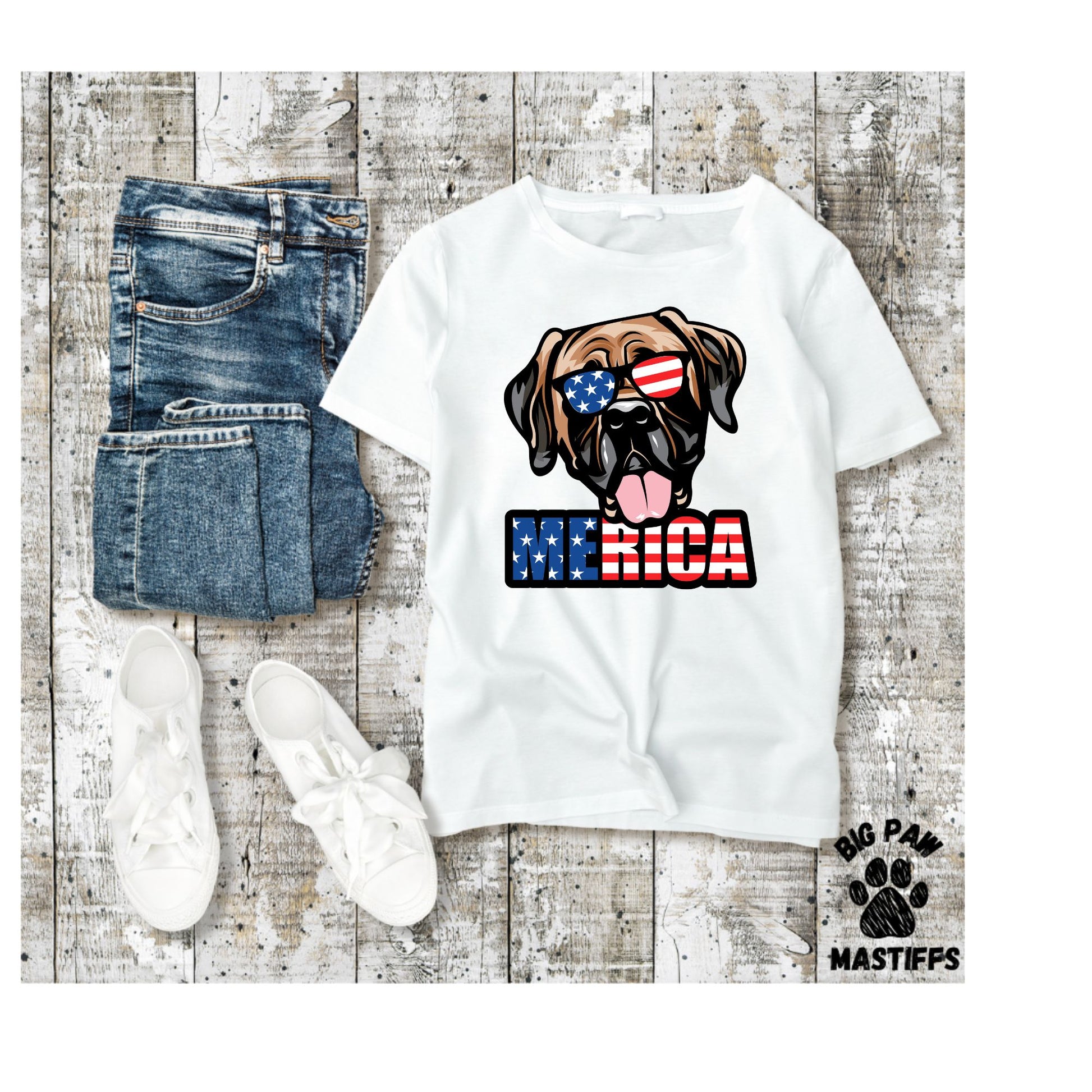 Merica Mastiff T-Shirt
