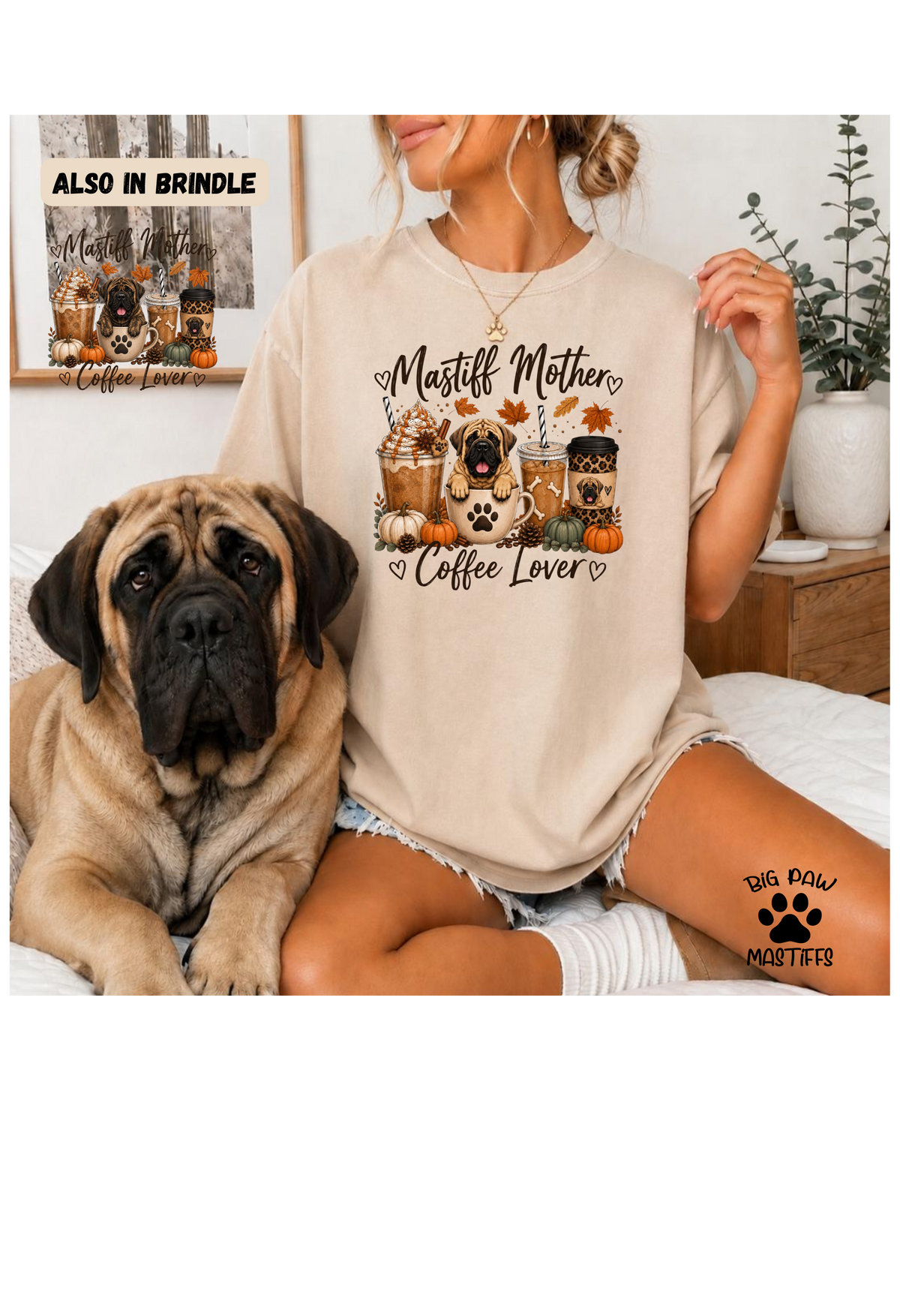 Mastiff Mother & Coffee Lover T Shirt/Sweatshirt